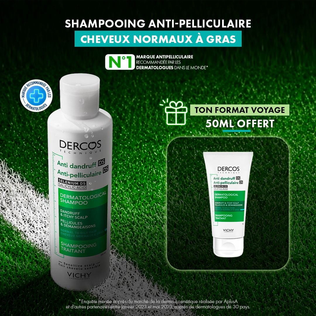 Vichy Dercos shampooing antipelliculaire ds cheveux secs 200ml - Vichy Dercos | BeautyForYou.ma