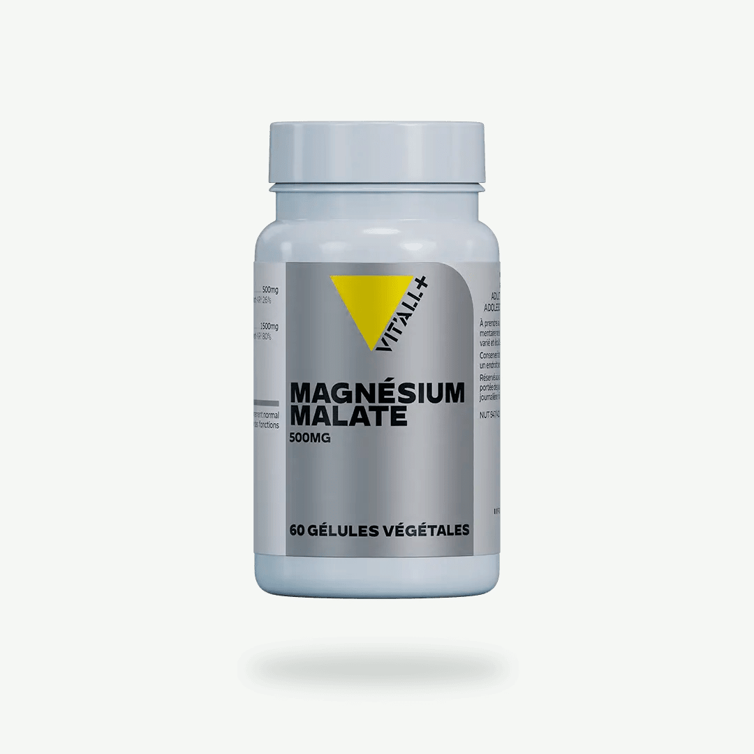 VITALL MAGNESIUM MALATE 500MG 60GEL - VIT’ALL+ | BeautyForYou.ma