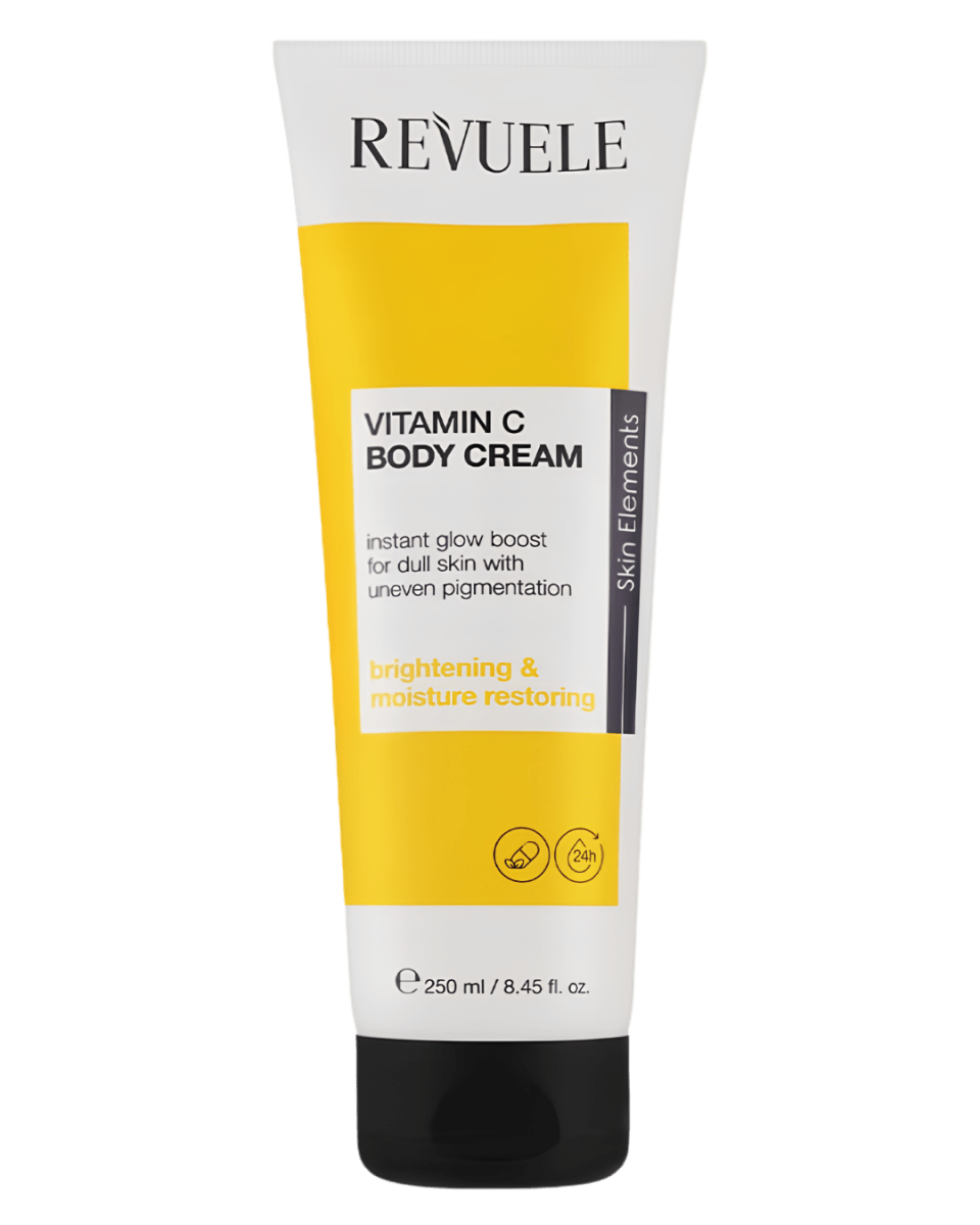 Vitamin C Body Cream – Crème Corps Éclat Hydratante à la Vitamine C, 250 ml - Revuele | BeautyForYou.ma
