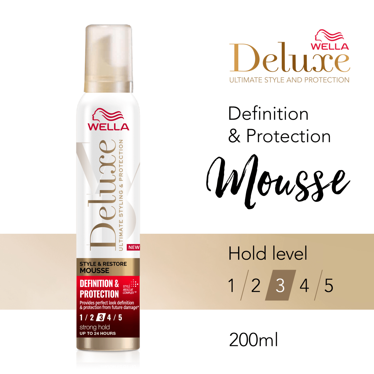 WELLA DELUXE PLEX – Mousse Définition & Protection 200ML - WELLA | BeautyForYou.ma